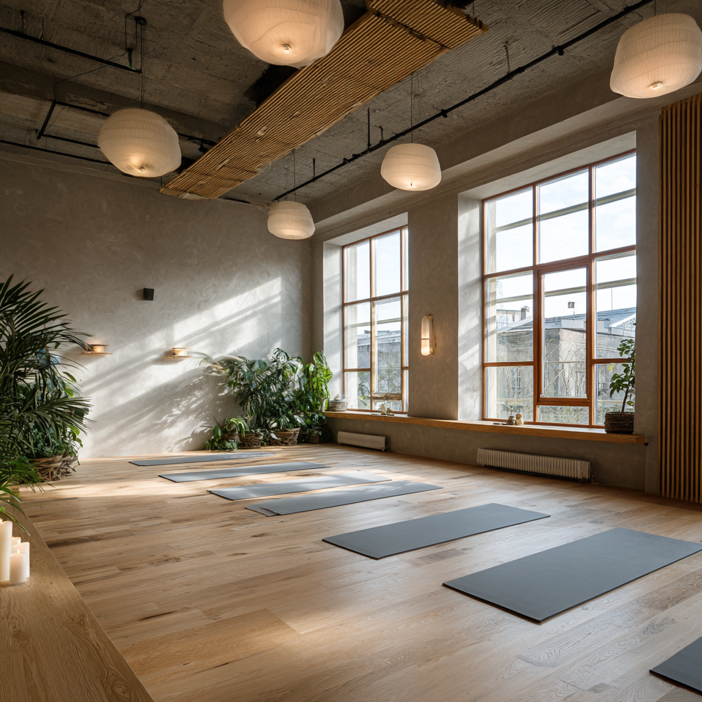 Ilustrácia pozície Malasana — jogový dřep pre pohyblivosť kolien